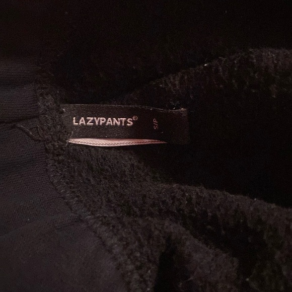 Black Lazy Pants Sweatpants Size Small - Picture 2 of 2